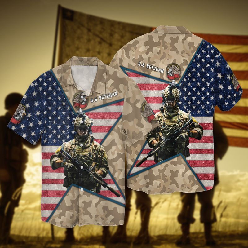 4th Of July Independence Day Memorial Day Veteran Hawaiian Shirt